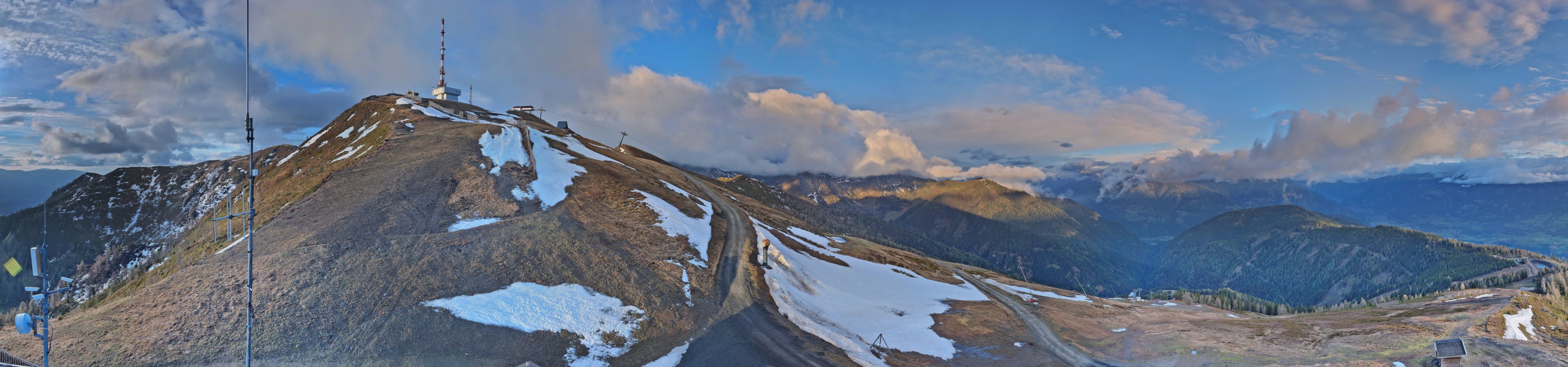 Archiv Foto Webcam Goldeck: Panoramablick Gipfel
