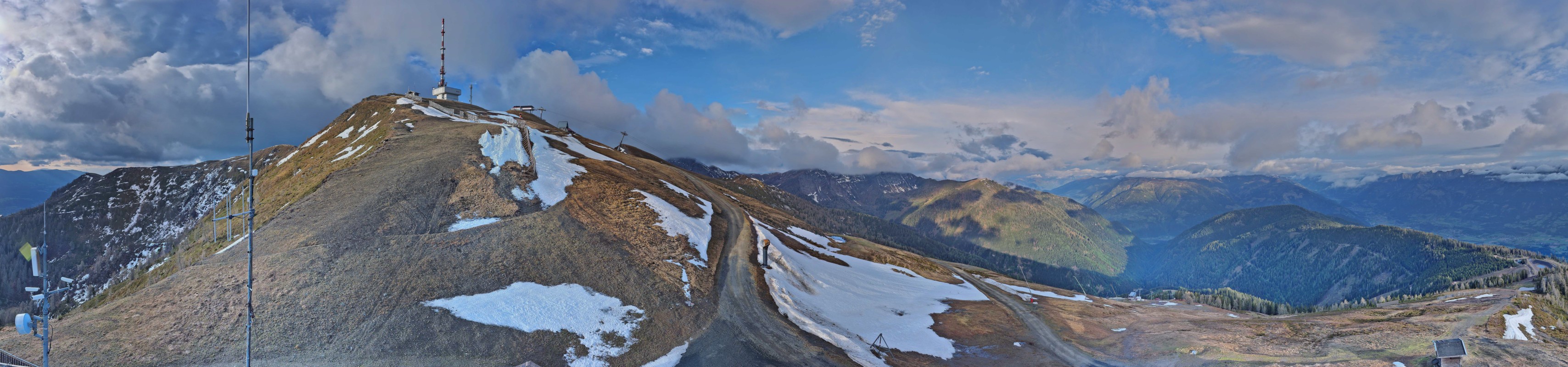 Archiv Foto Webcam Goldeck: Panoramablick Gipfel