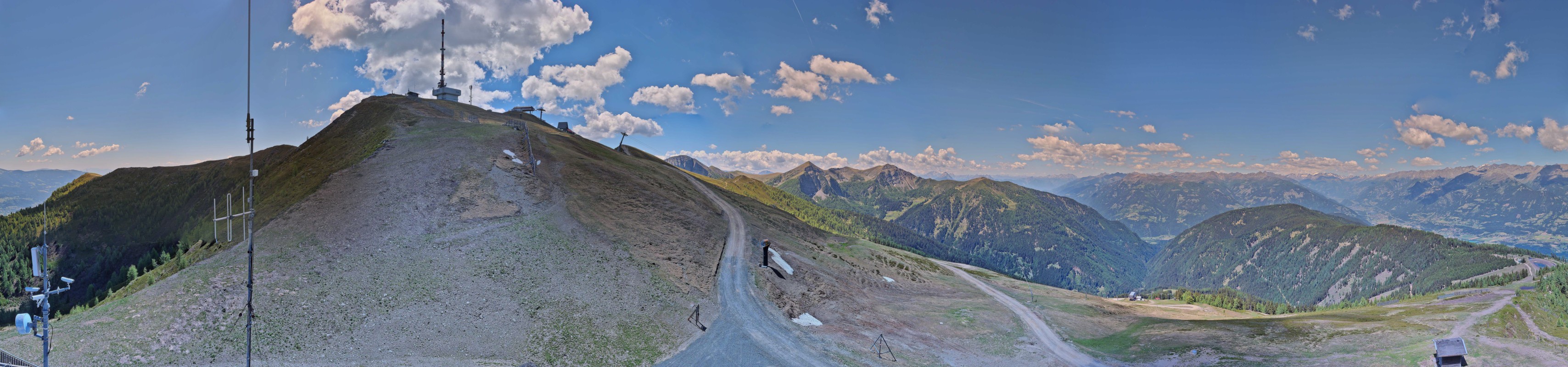 Archiv Foto Webcam Goldeck: Panoramablick Gipfel