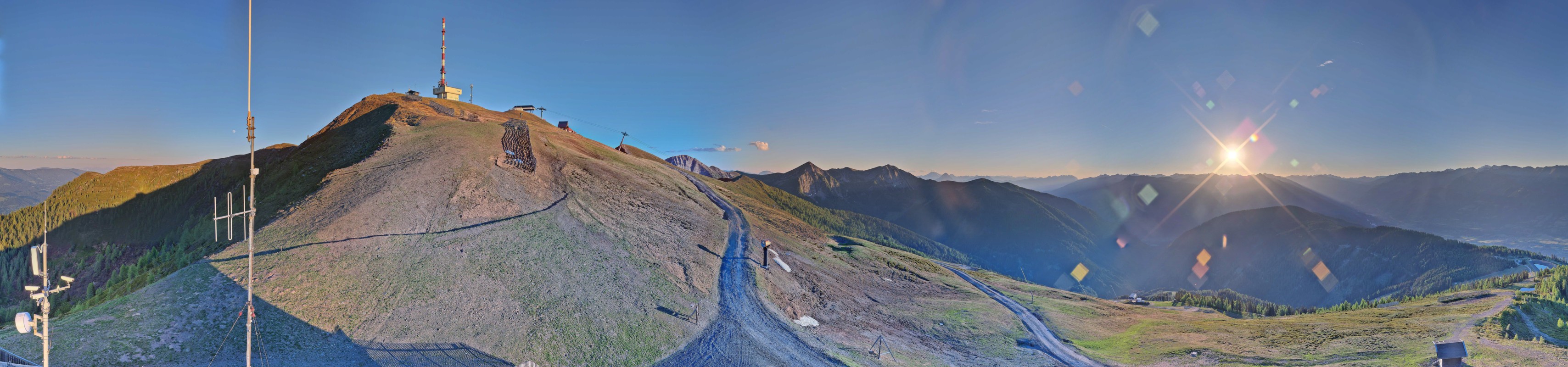 Archiv Foto Webcam Goldeck: Panoramablick Gipfel