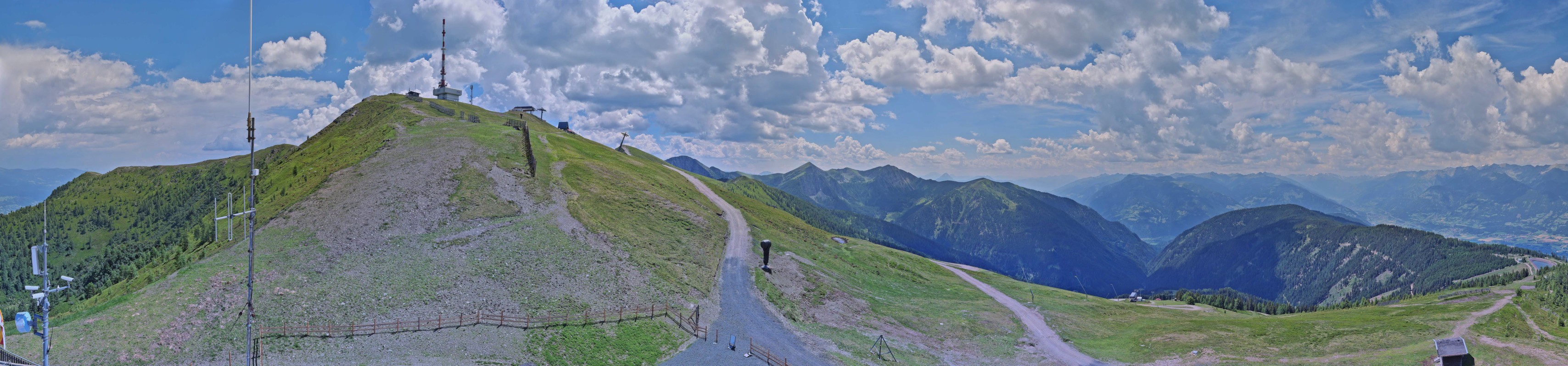 Archiv Foto Webcam Goldeck: Panoramablick Gipfel