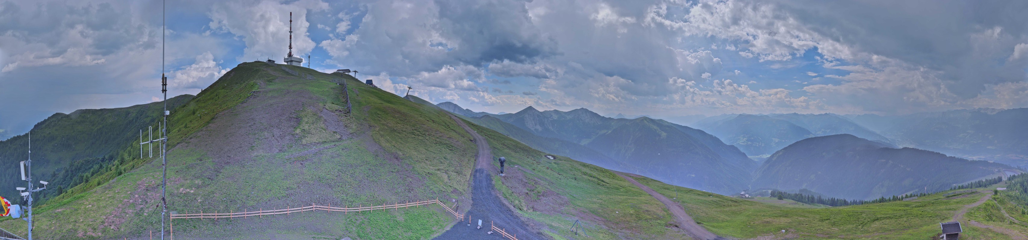 Archiv Foto Webcam Goldeck: Panoramablick Gipfel