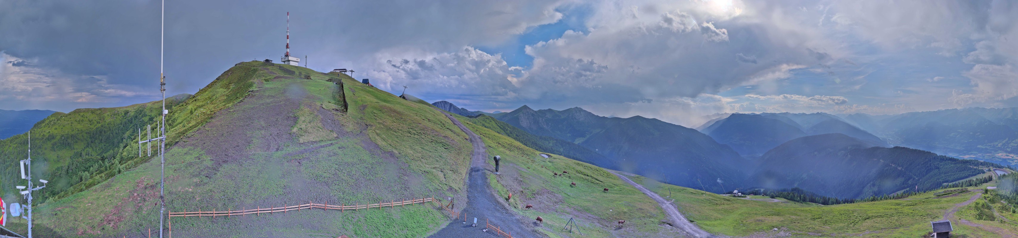 Archiv Foto Webcam Goldeck: Panoramablick Gipfel