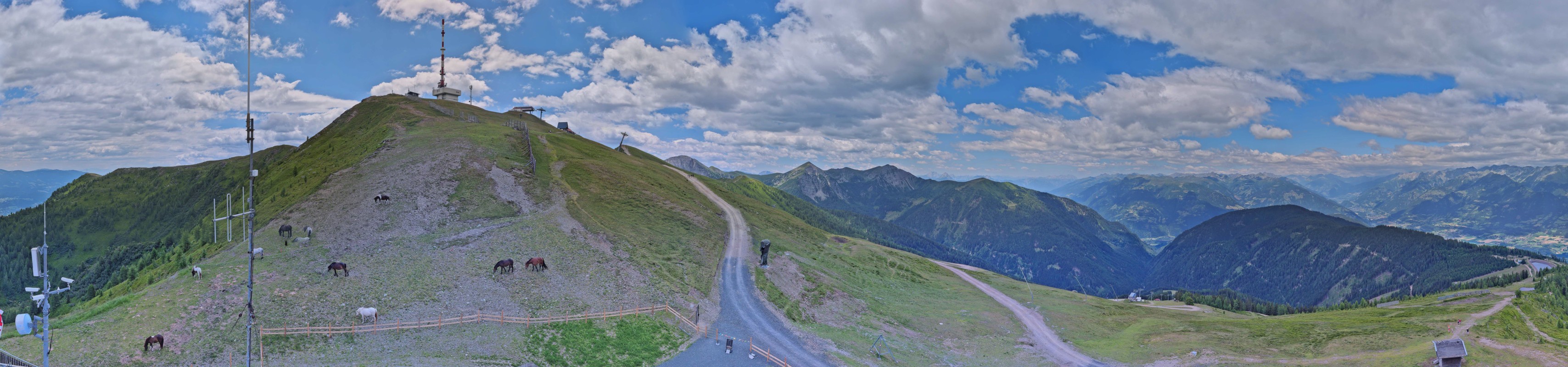 Archiv Foto Webcam Goldeck: Panoramablick Gipfel