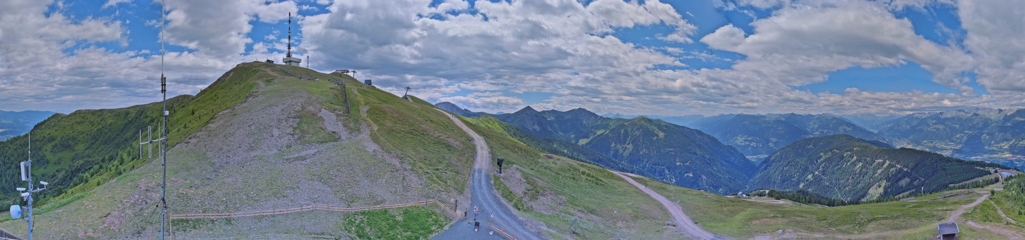 Archiv Foto Webcam Goldeck: Panoramablick Gipfel