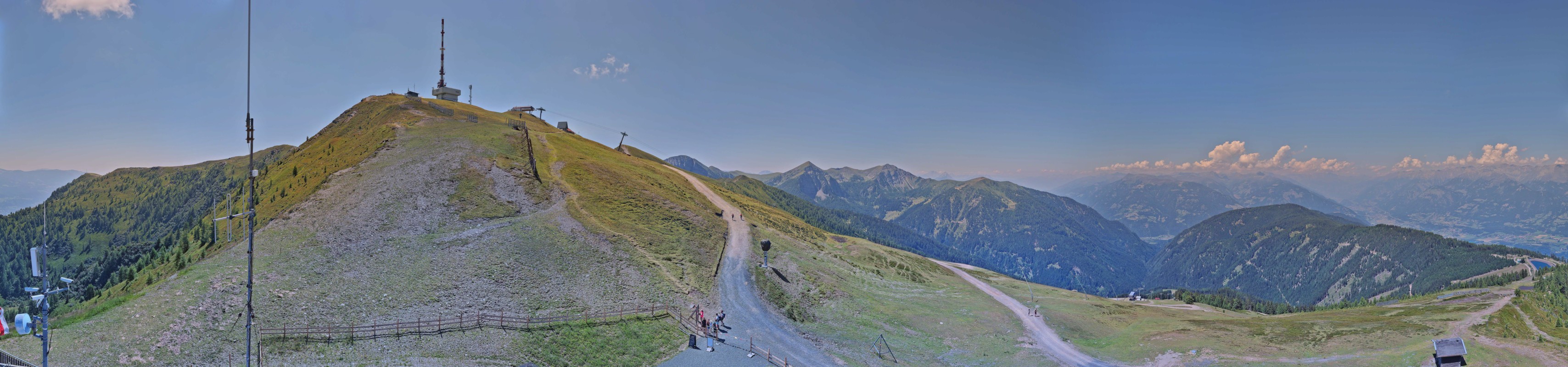 Archiv Foto Webcam Goldeck: Panoramablick Gipfel