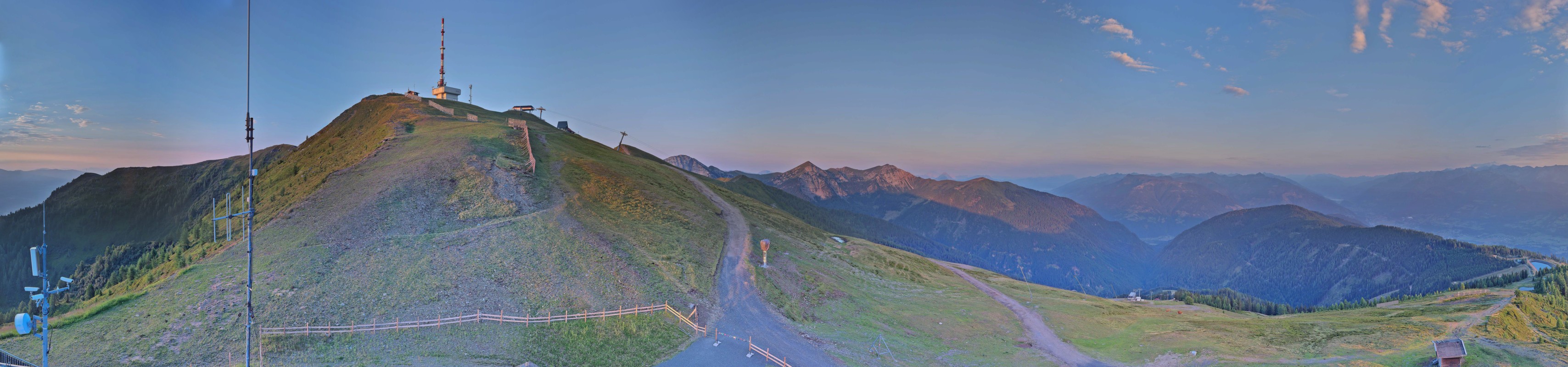 Archiv Foto Webcam Goldeck: Panoramablick Gipfel