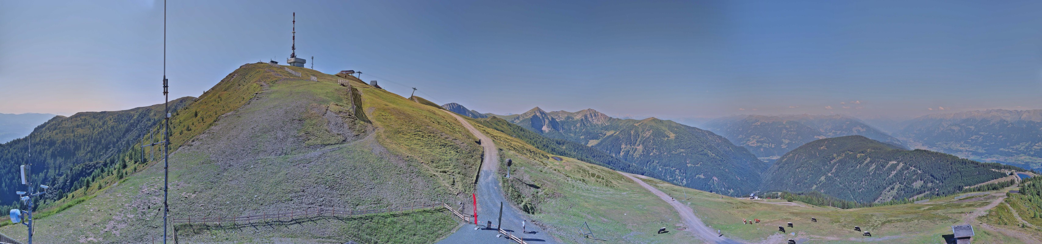 Archiv Foto Webcam Goldeck: Panoramablick Gipfel