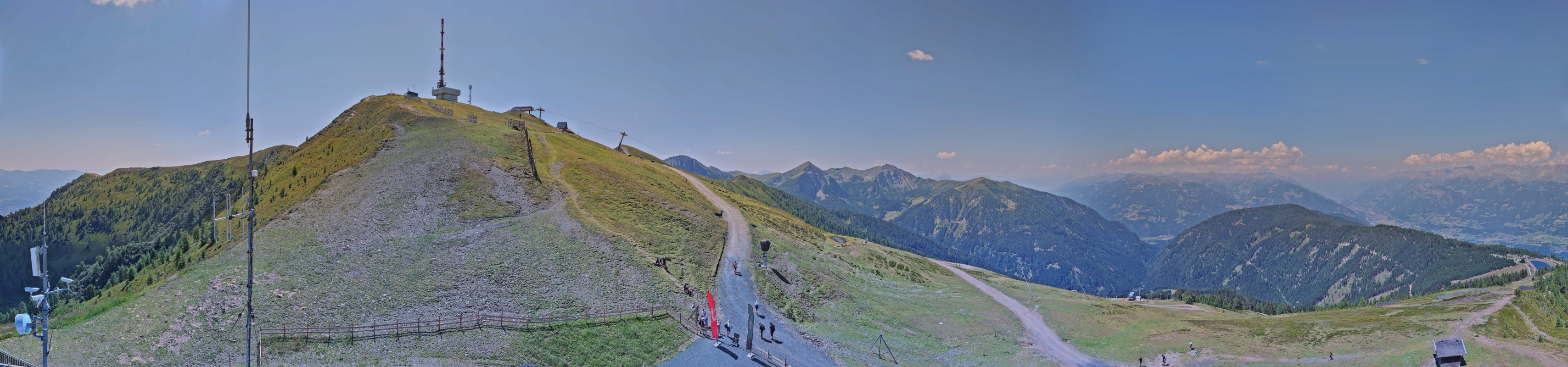 Archiv Foto Webcam Goldeck: Panoramablick Gipfel