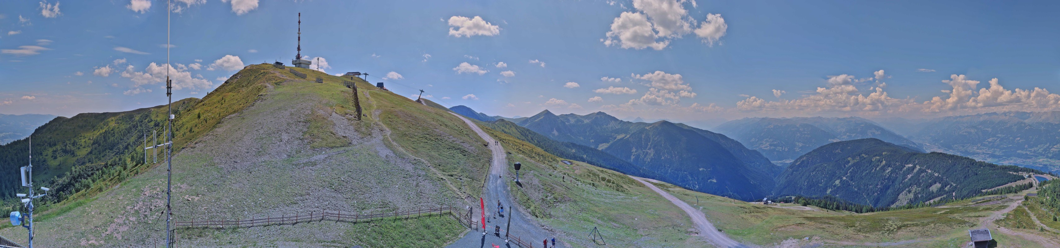 Archiv Foto Webcam Goldeck: Panoramablick Gipfel