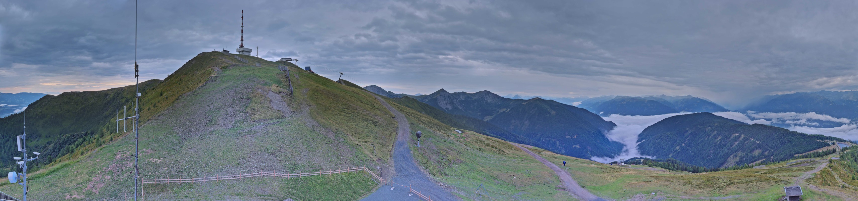 Archiv Foto Webcam Goldeck: Panoramablick Gipfel
