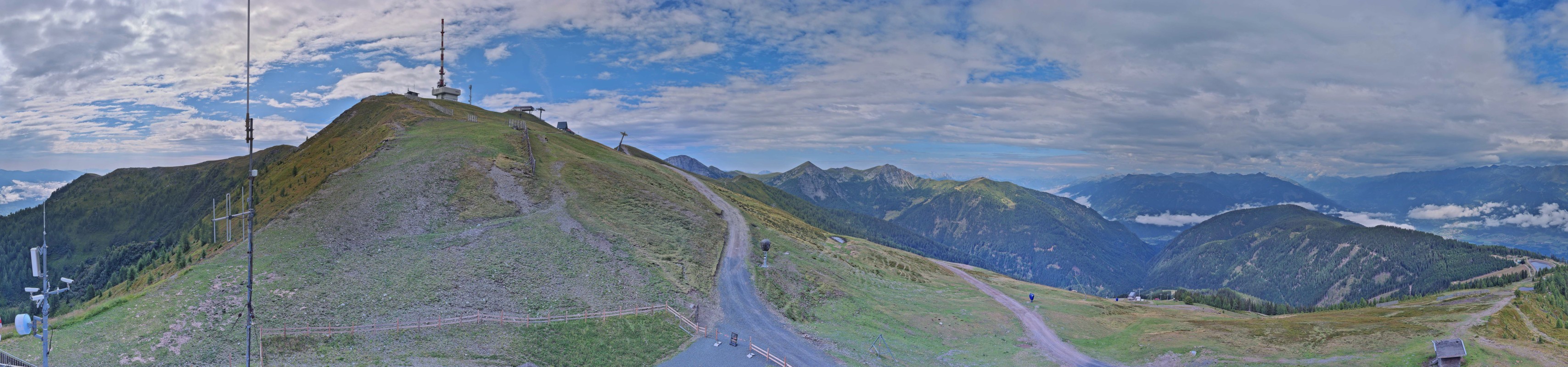 Archiv Foto Webcam Goldeck: Panoramablick Gipfel