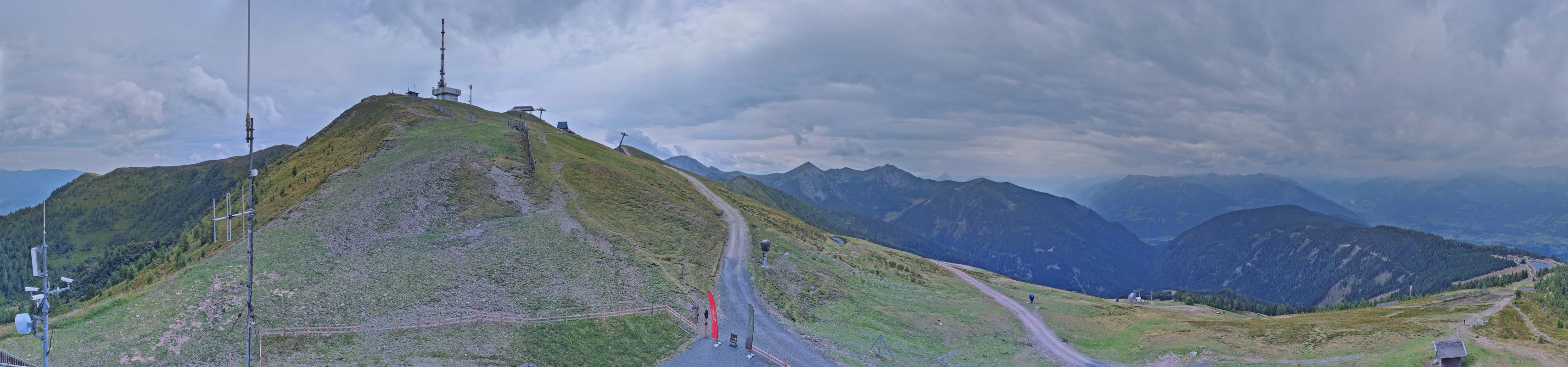 Archiv Foto Webcam Goldeck: Panoramablick Gipfel