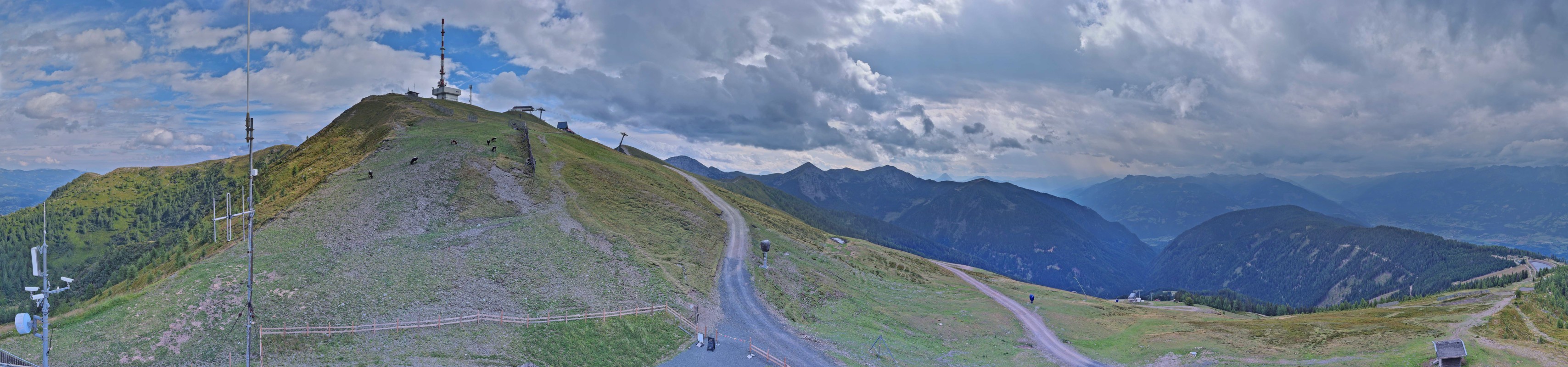 Archiv Foto Webcam Goldeck: Panoramablick Gipfel