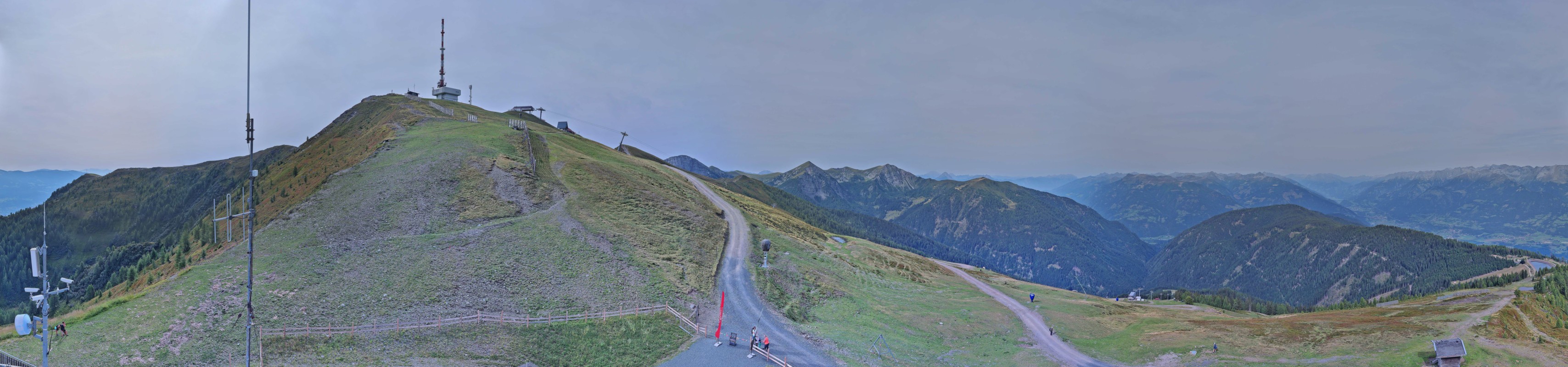 Archiv Foto Webcam Goldeck: Panoramablick Gipfel