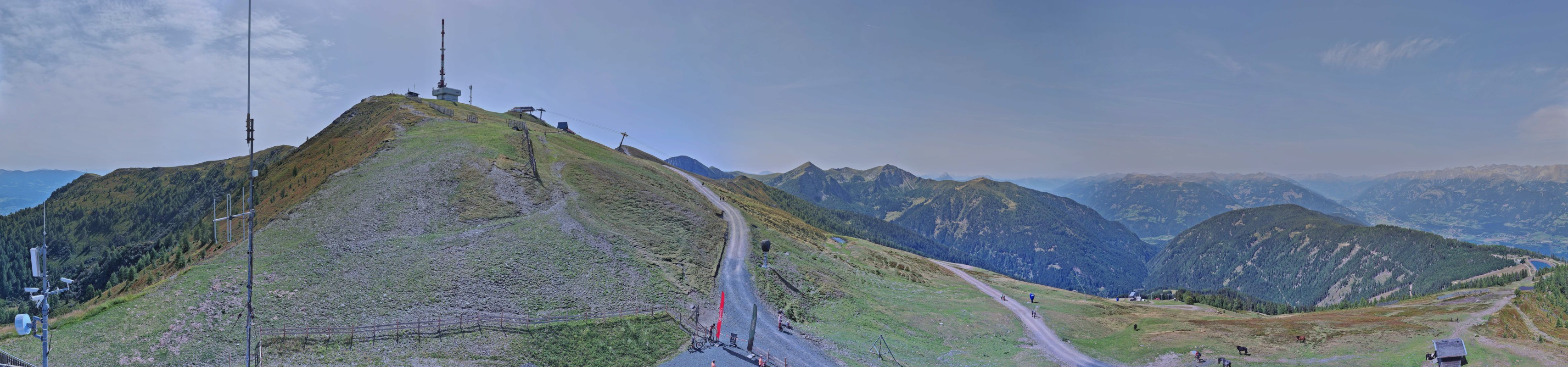 Archiv Foto Webcam Goldeck: Panoramablick Gipfel