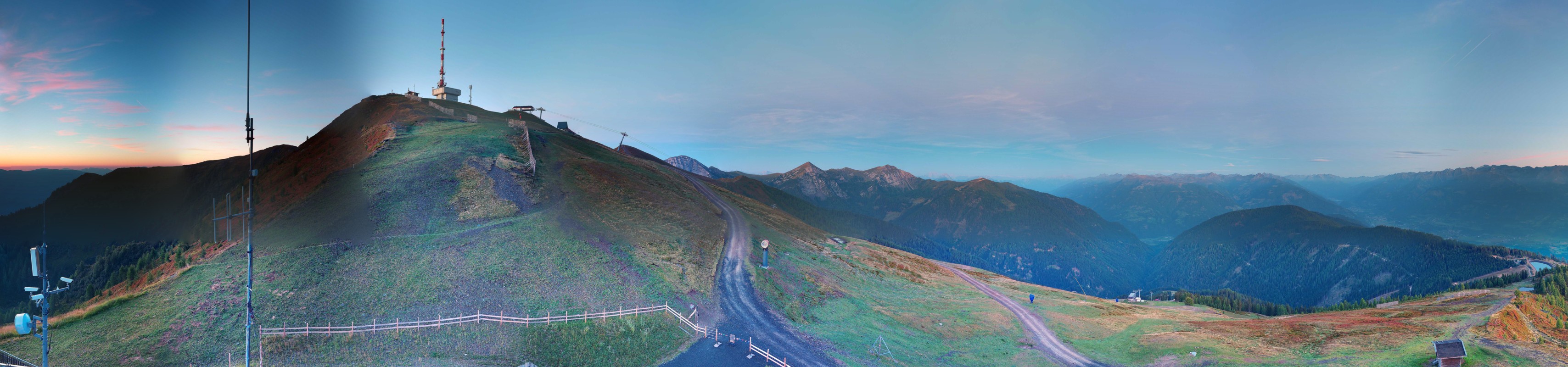Archiv Foto Webcam Goldeck: Panoramablick Gipfel