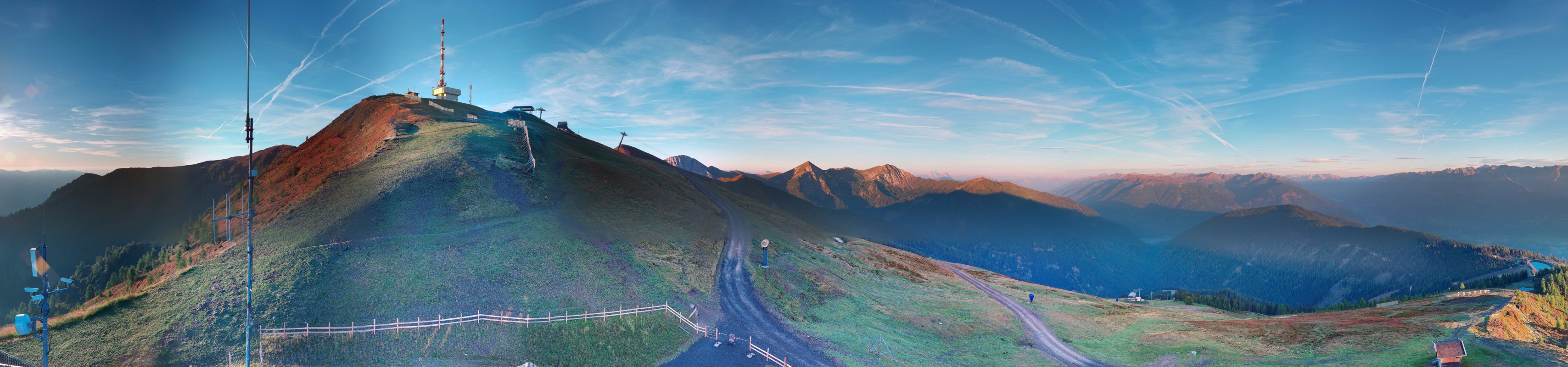 Archiv Foto Webcam Goldeck: Panoramablick Gipfel