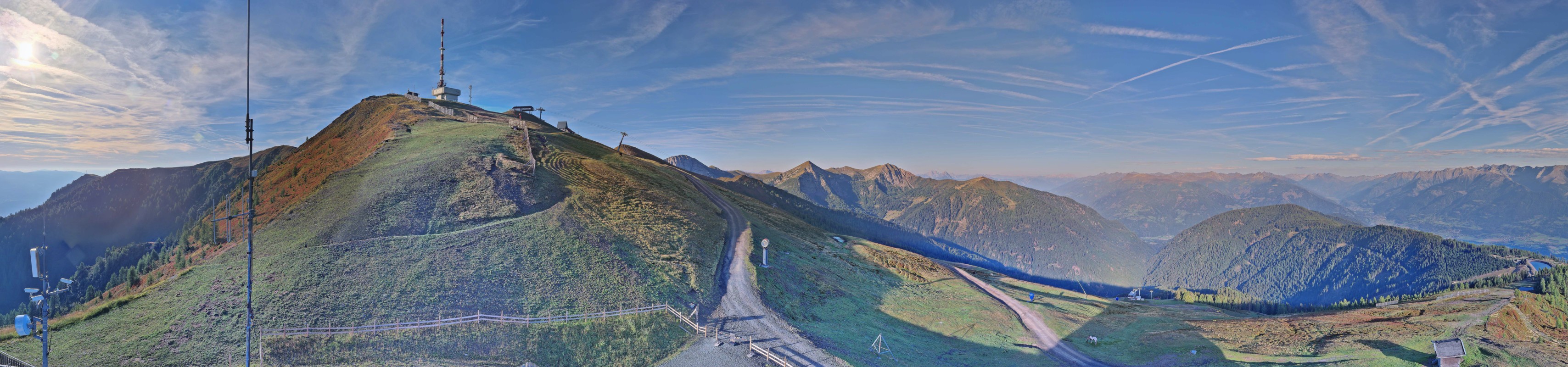 Archiv Foto Webcam Goldeck: Panoramablick Gipfel