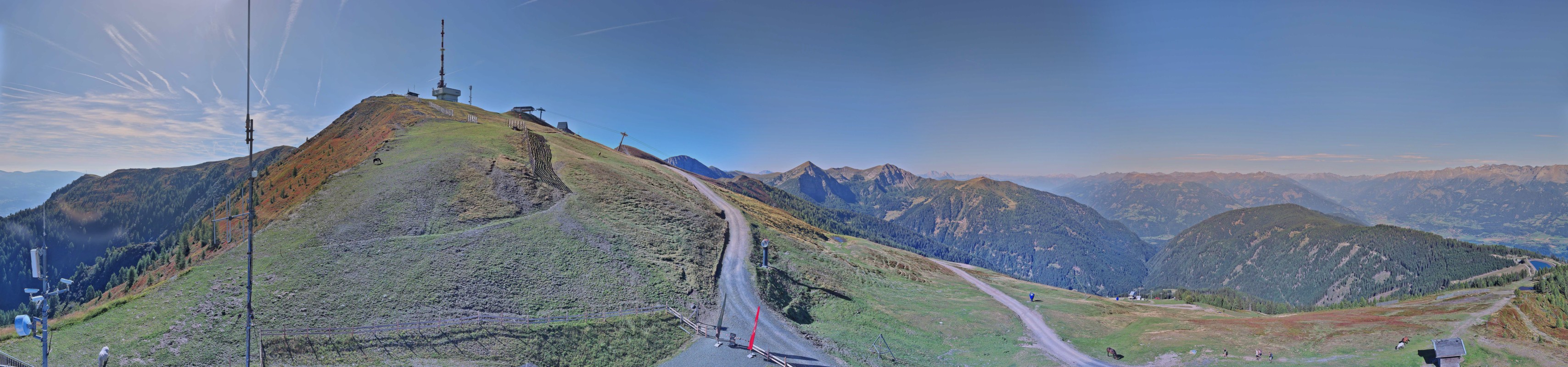 Archiv Foto Webcam Goldeck: Panoramablick Gipfel