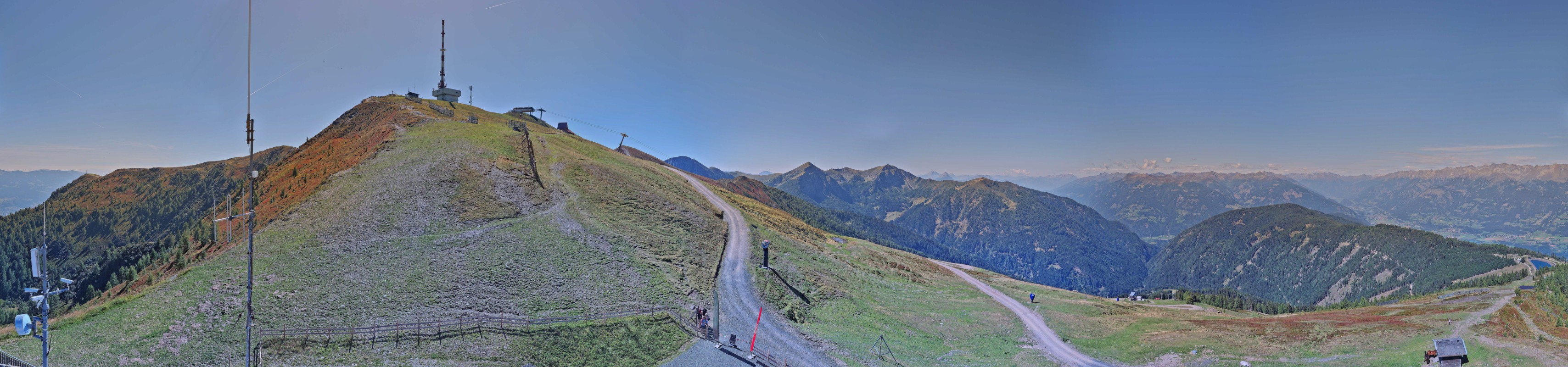 Archiv Foto Webcam Goldeck: Panoramablick Gipfel