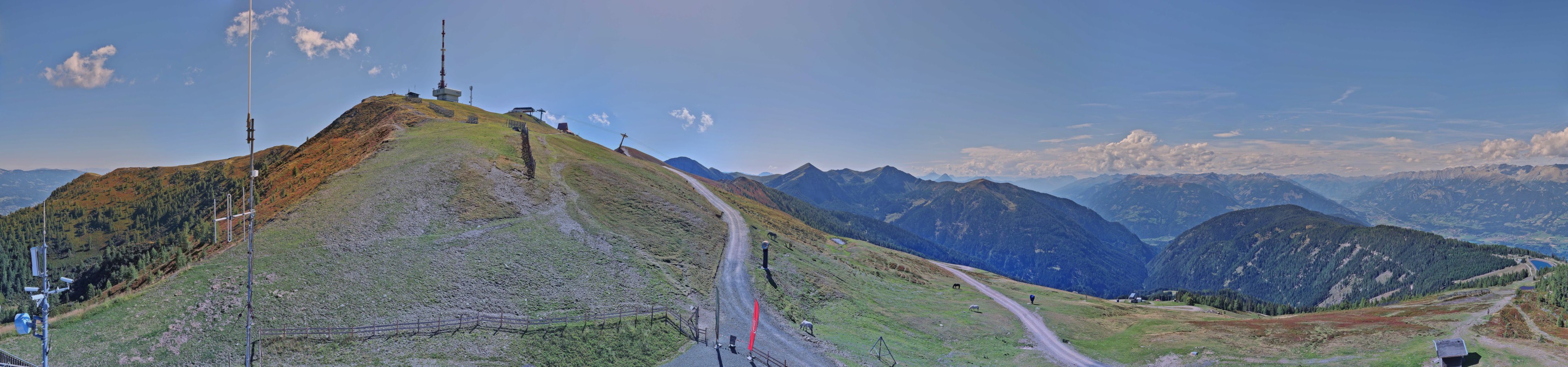 Archiv Foto Webcam Goldeck: Panoramablick Gipfel