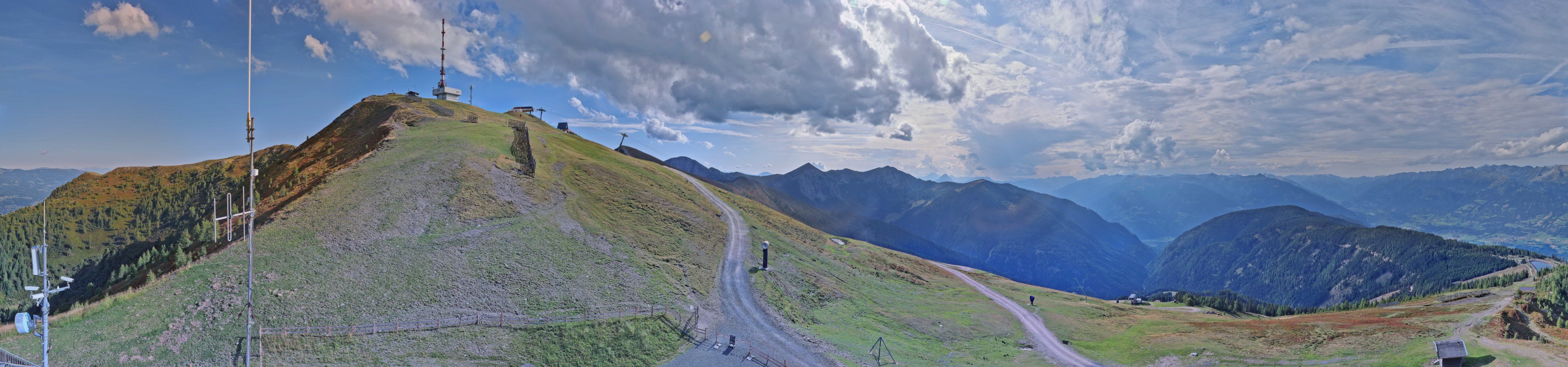 Archiv Foto Webcam Goldeck: Panoramablick Gipfel