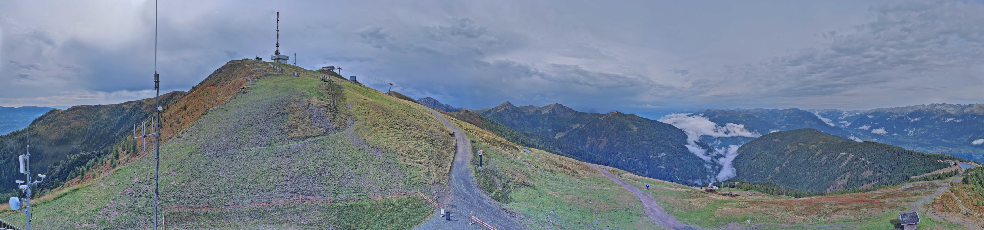 Archiv Foto Webcam Goldeck: Panoramablick Gipfel