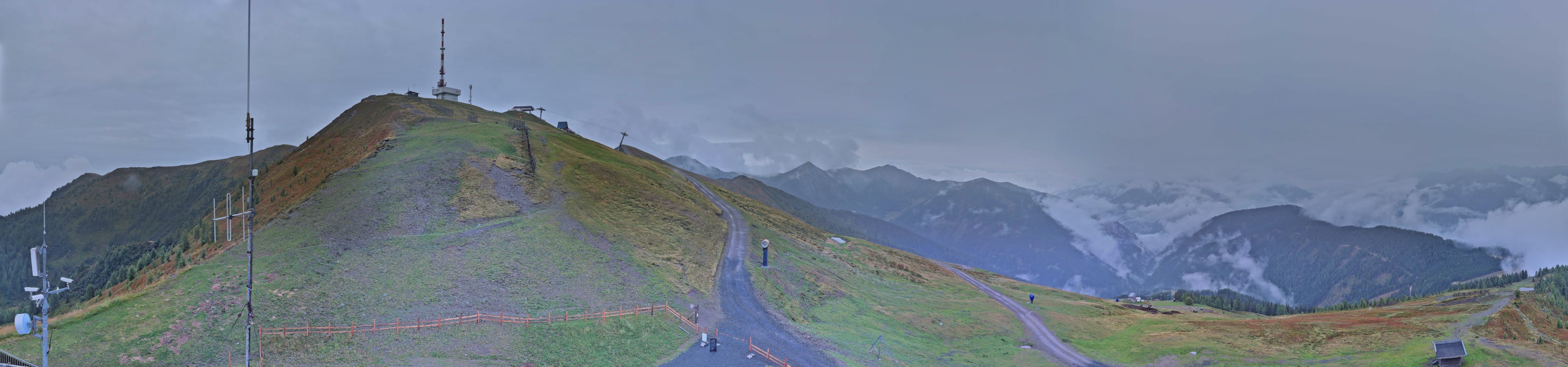 Archiv Foto Webcam Goldeck: Panoramablick Gipfel