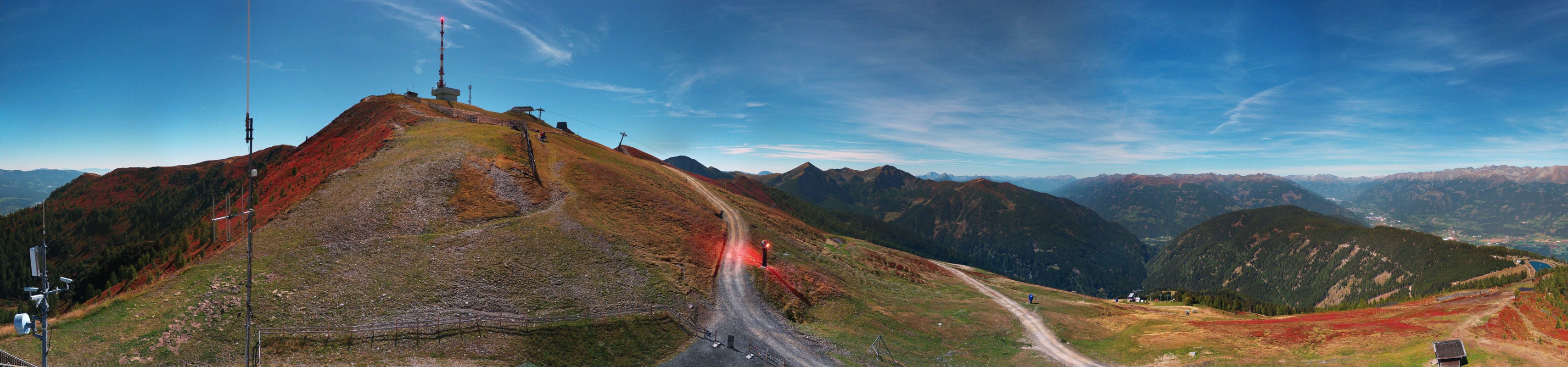 Archiv Foto Webcam Goldeck: Panoramablick Gipfel