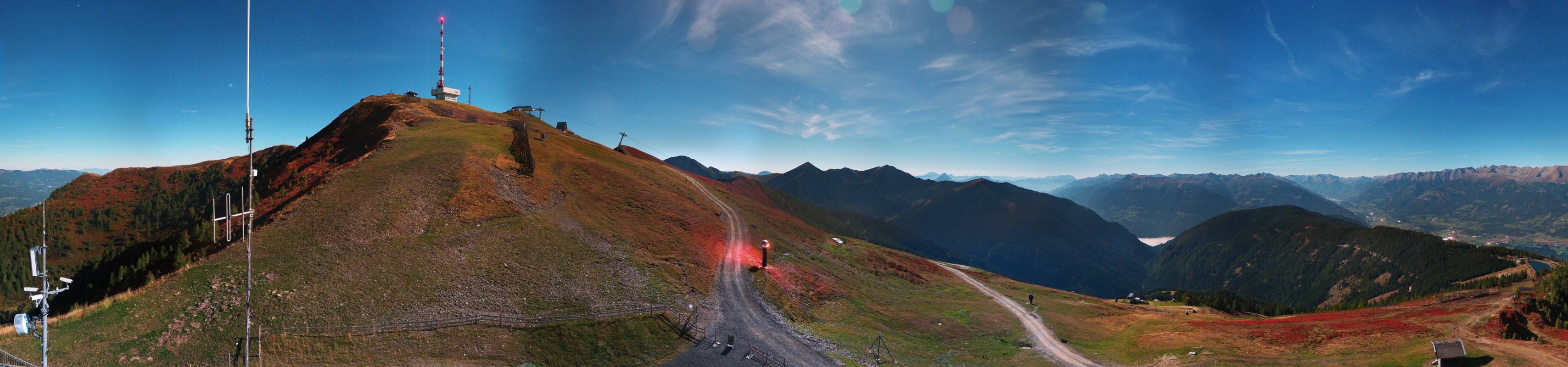 Archiv Foto Webcam Goldeck: Panoramablick Gipfel