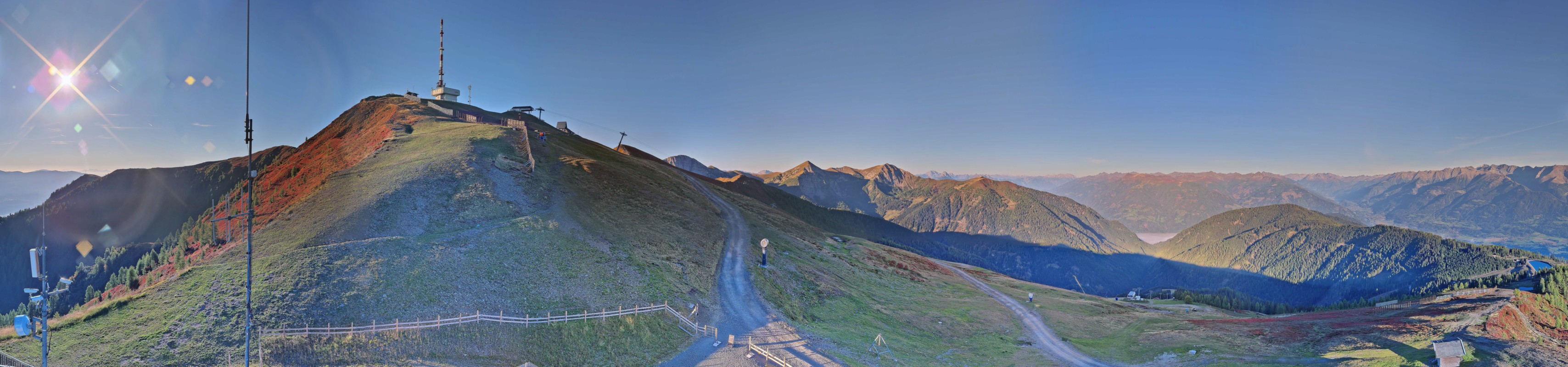 Archiv Foto Webcam Goldeck: Panoramablick Gipfel