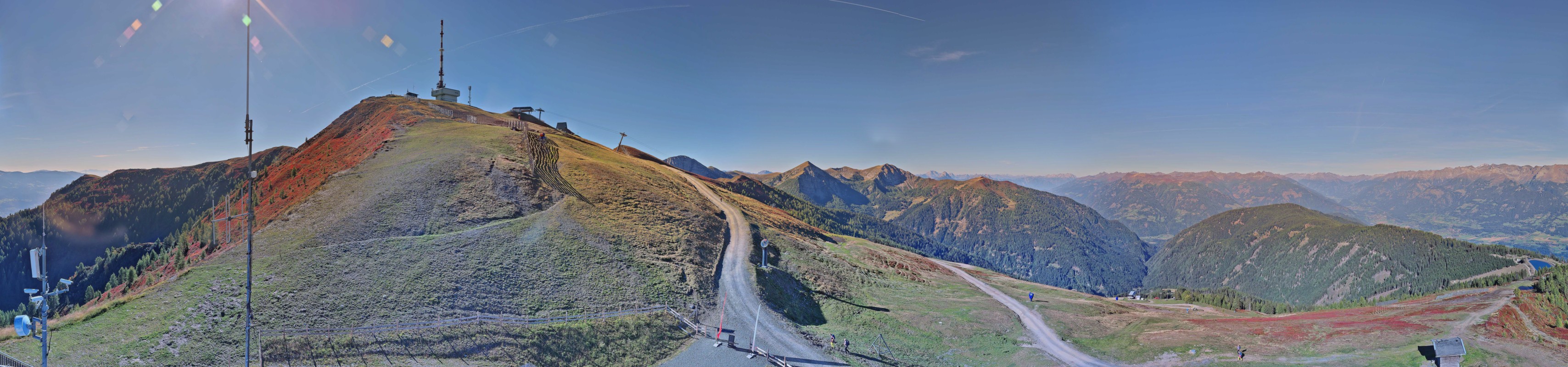 Archiv Foto Webcam Goldeck: Panoramablick Gipfel