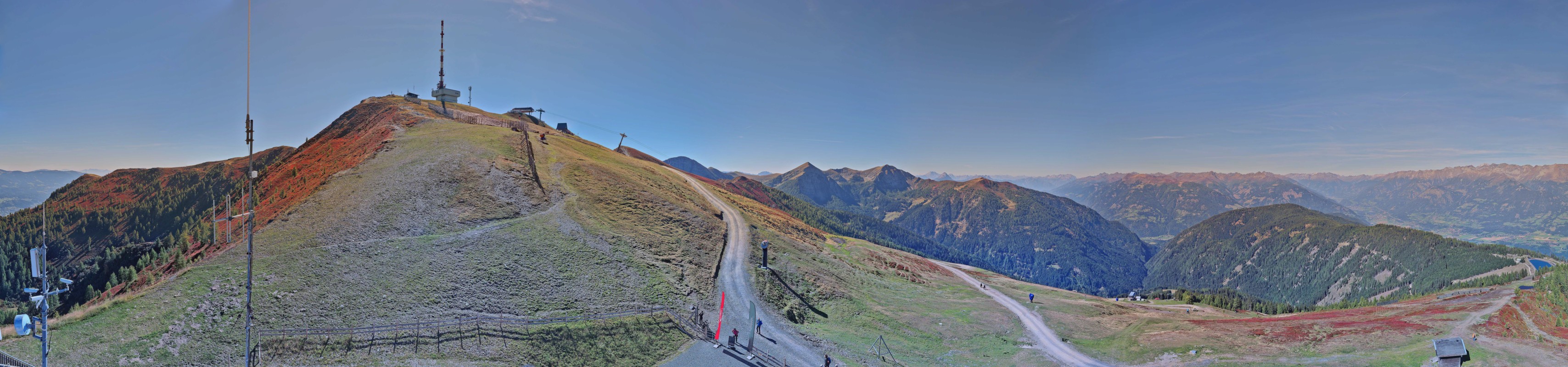 Archiv Foto Webcam Goldeck: Panoramablick Gipfel