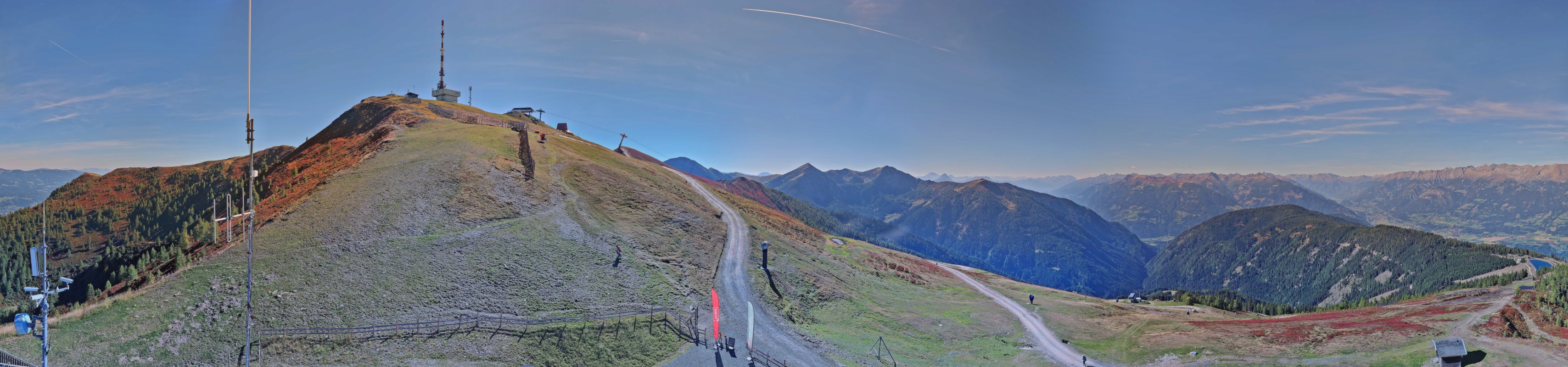 Archiv Foto Webcam Goldeck: Panoramablick Gipfel
