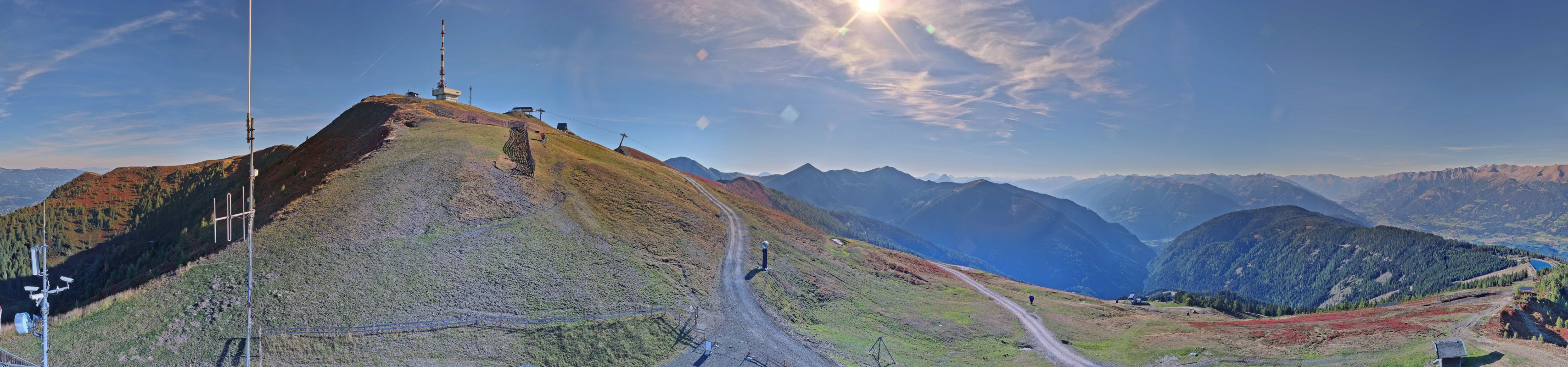Archiv Foto Webcam Goldeck: Panoramablick Gipfel