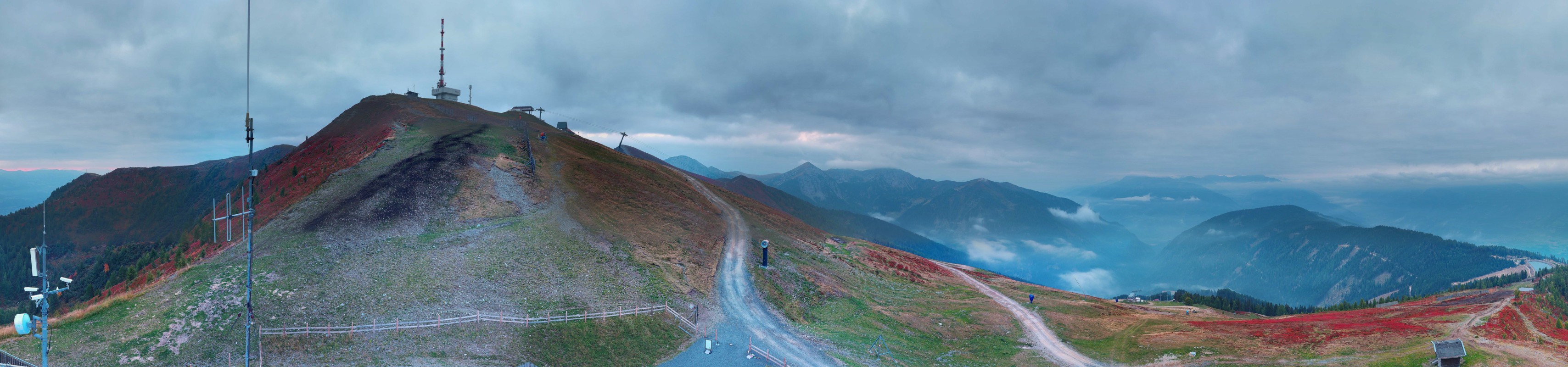 Archiv Foto Webcam Goldeck: Panoramablick Gipfel