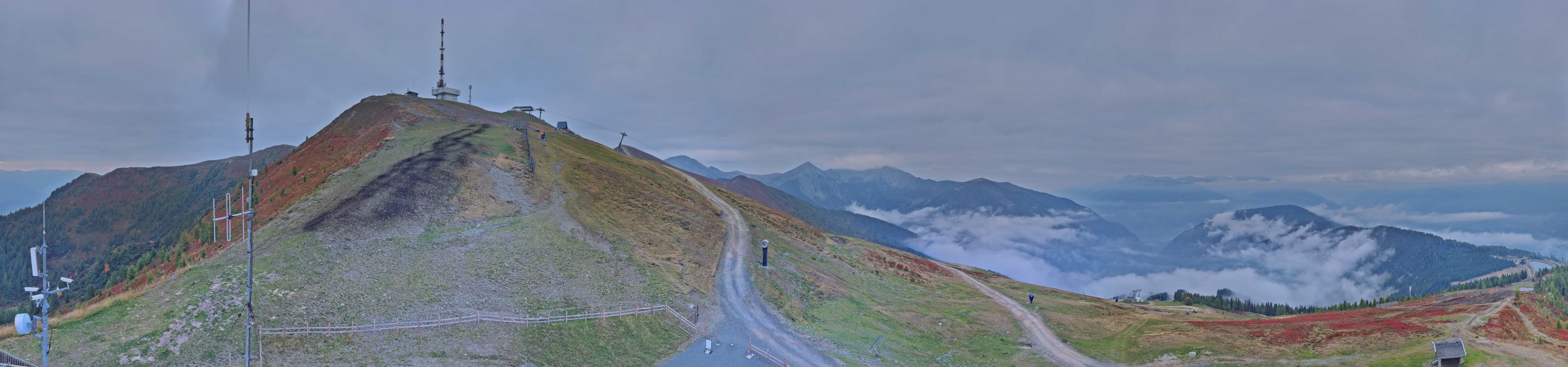 Archiv Foto Webcam Goldeck: Panoramablick Gipfel