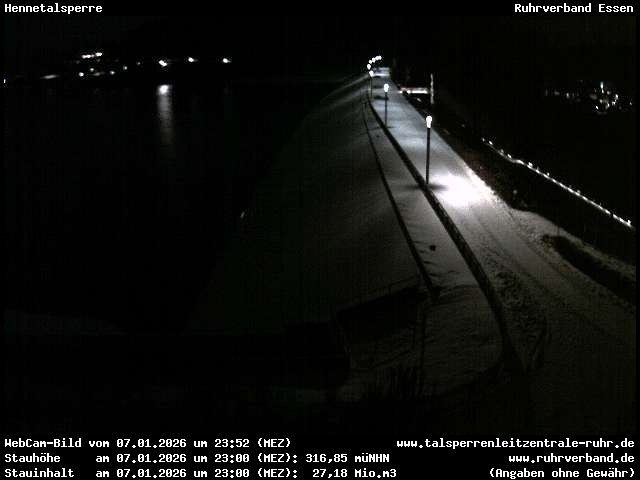 Archiv Foto Webcam Hennetalsperre am Hennesee