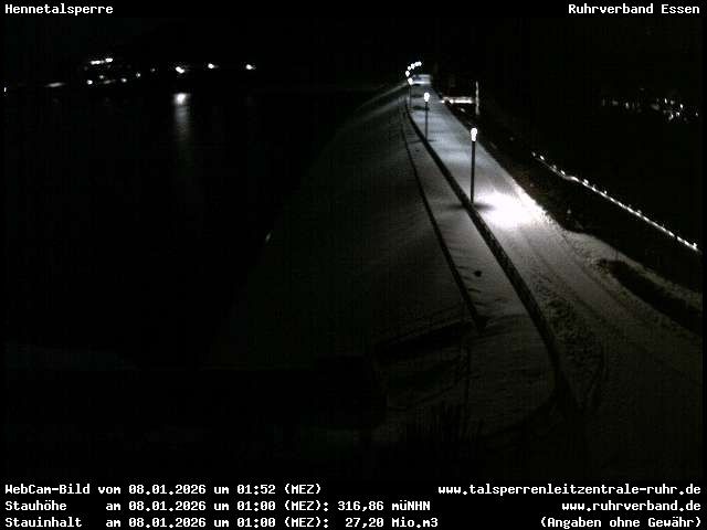 Archiv Foto Webcam Hennetalsperre am Hennesee