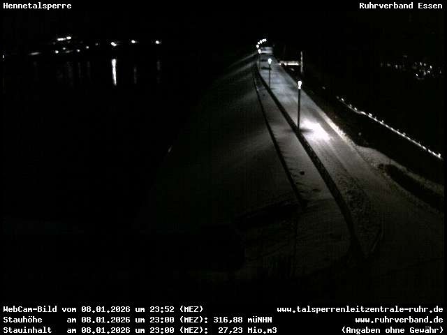 Archiv Foto Webcam Hennetalsperre am Hennesee