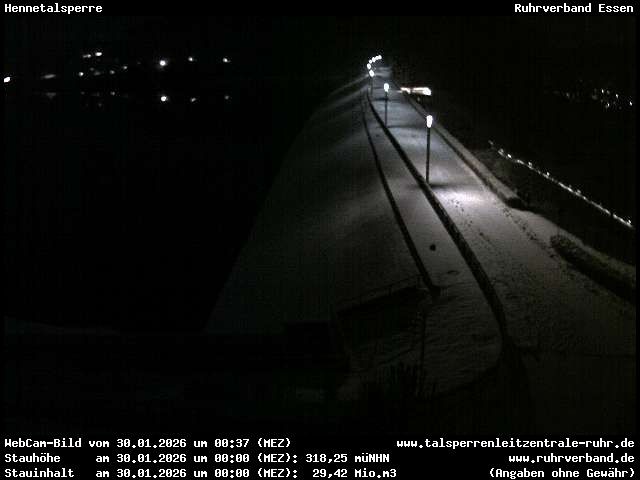 Archiv Foto Webcam Hennetalsperre am Hennesee