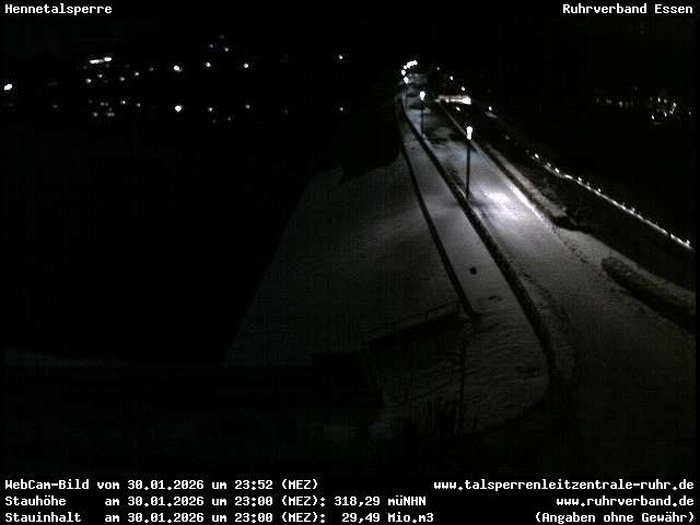 Archiv Foto Webcam Hennetalsperre am Hennesee