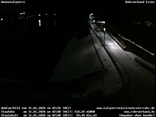 Archiv Foto Webcam Hennetalsperre am Hennesee
