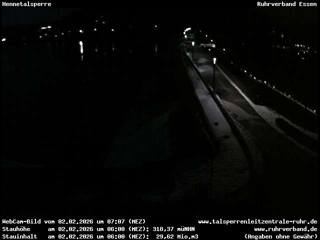 Archiv Foto Webcam Hennetalsperre am Hennesee