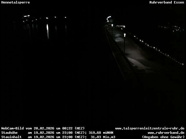 Archiv Foto Webcam Hennetalsperre am Hennesee