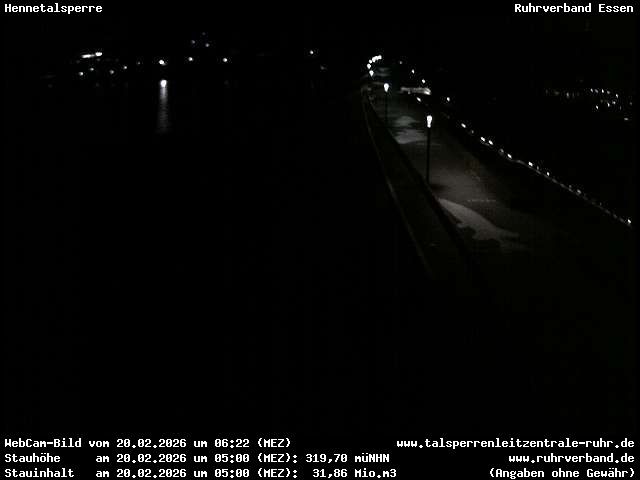 Archiv Foto Webcam Hennetalsperre am Hennesee