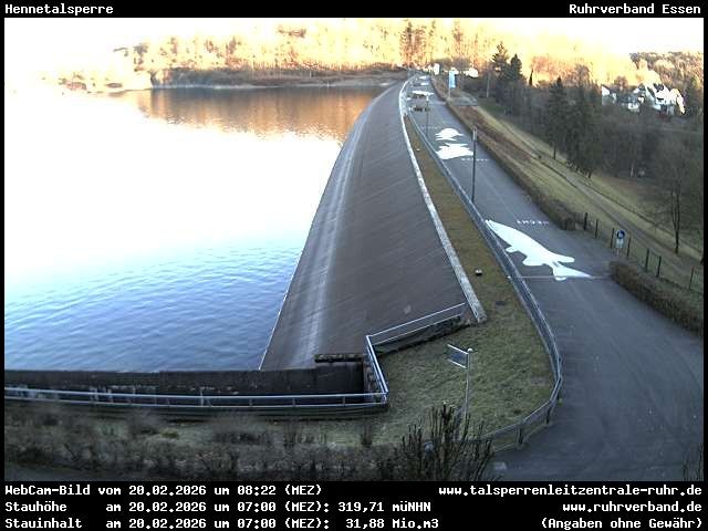 Archiv Foto Webcam Hennetalsperre am Hennesee