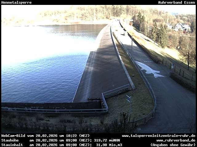 Archiv Foto Webcam Hennetalsperre am Hennesee