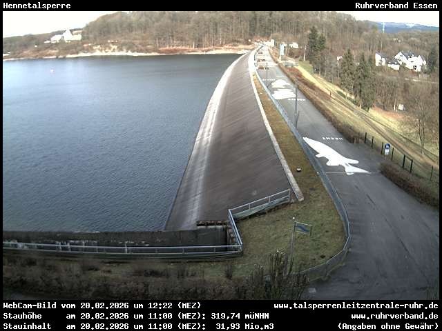 Archiv Foto Webcam Hennetalsperre am Hennesee